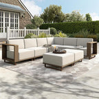 HERA'S HOUSE 8 Pieces Patio Furniture Set, 6 Sectional Outdoor Rattan Wicker Sofas with 2 Ottomans, All Weather Patio Conversation Set with 5.3" Widened Armrest, 10" Premium Ultra Thick Comfy Cushion