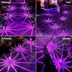Christmas Solar Lights Outdoor 10 Pack Solar Pathway Lights Outdoor Halloween Decorations Waterproof Yard Lighting for Driveway Garden Walkway Path Landscape Lawn