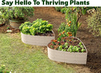 Plant & Plot Galvanized Raised Garden Beds Outdoor // Planter Raised Beds for Gardening, Vegetables, Flowers // Large Metal Garden Box (White) // Tool-Free Assembly