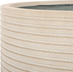 SAFAVIEH Outdoor Collection Nardo Beige Cement Ficonstone Planter Pot