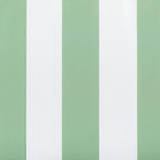 Sun Zero Valencia 2-Pack Cabana Stripe Indoor/Outdoor UV Protectant Energy Efficient Grommet Curtain Panel Pair, Spa Green, 54" x 108