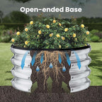 ZXZYHFTY Round Galvanized Raised Garden Bed kit,Silver Outdoor Garden Raised Planter Box, Round Large Metal Raised Garden Beds for Vegetable 2 * 2 * 1ft 1 Pack