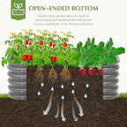 Galvanized Raised Garden Bed, Outdoor Planter Bed, Metal Planter Box for Gardening and Planting,4x2x1.5ft, Dark Grey