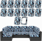 Cushion Covers Set of 14, Bluebell Stretch Fit Outdoor Patio Furniture