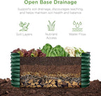 Best Choice Products 4x2x2ft Outdoor Metal Raised Garden Bed, Oval Deep Root Planter Box for Vegetables, Flowers, Herbs, and Succulents w/ 101 Gallon Capacity, Rubber Edge Guard - Dark Green