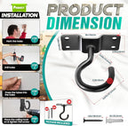 8Pcs 200LBS Rotatable Ceiling Hooks - Image 5