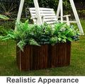 Artificial Greenery Plants, 14 Pieces in 11 Varieties, UV-Resistant Plastic