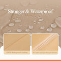 Patio Furniture Set Cover, Waterproof, 126 x 84 x 31 in, Beige & Coffee