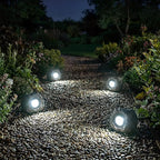 Solar Rock Lights Outdoor Garden Waterproof - Super Bright LED Solar Spotlights, Solar Powered Landscape Path Decorative Garden Stone Lights for Pathway, Walkway, Yard, Patio (2 Pack)
