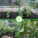 Trellis Netting for Climbing Plants - Heavy Duty Garden Trellis Netting for Cucumber, Vine, Fruits & Vegetables Tomato Plants Trellis Net, Climbing Vining Plants (1-Pack 8.2' x 6.6'Ft)