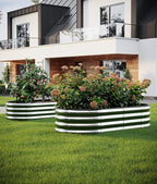 Raised Garden Bed, 4x2x1ft Raised Beds for Gardening Outdoor for Vegetables Flowers Ground Planter Box，Galvanized Raised Garden Beds