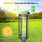 Solar Pathway Lights Outdoor 4 Packs, Bright Solar Path Light Outside Waterproof, Solar Garden Decorative Solar Powered Landscape Lights for Walkway Driveway Lawn Patio Sidewalk Yard Decor