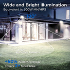 CINOTON 65W LED Flood Lights Outdoor, IP65 Waterproof Exterior Security Wall Lights with 180°Knuckle, 9100LM 120V Outside Aluminum Lighting Fixture for Patio Porch Barn Garden 5000K 2 Pack, UL Listed