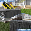 Black Resin Outdoor Deck Box Storage Chest, 80 Gallon Waterproof