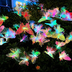 JJGoo 2 Pack Solar Garden Lights, Solar Butterfly Swaying Light for Outside, New Upgraded Outdoor Waterproof Light for Garden Patio Yard Front Porch Decor