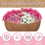 Riare 2 Pack 36 Inch Trough Coco Coir Liners for Planters, Pre-Formed Coconut Coir Replacement Liner Natural Coco Fiber Window Box Liners for Wall Planter, Window Basket Deck Railing Planter