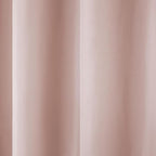 TOWN & COUNTRY BASICS Cabana Solid Heavyweight Indoor Outdoor Curtains, Light Filtering Opacity with Grommet Top, Water Repellent, 2-Pack Set, 54"x84", Blush