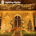 String Lights 196 FT with 600 LEDs, Warm White, Waterproof