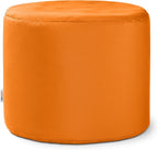 Jaxx Spring Outdoor Ottoman/Side Table, Premium Sunbrella, Tangerine