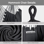 SUNCREAT 2-in-1 Convertible Portable Double Hammock with Stand Included, Outdoor Hammock and Stand, Patented, Sea Blue