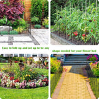 28 Pack Decorative Garden Fence Outdoor 24in x 30ft Coated Metal RustProof - Image 4