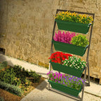 Outland Living 6-Ft Raised Garden Bed - Vertical Garden Freestanding Elevated Planter with 4 Container Boxes - Good for Patio or Balcony Indoor and Outdoor - Perfect to Grow Vegetables Herbs Flowers