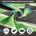 Brazilian Double Hammock with Tree Straps,Extra Large 94x63IN,2 Persons Hammock for Backyard Patio Outdoor and Indoor,450lbs Weight Capacity,Soft Woven Cotton Fabric - Black Stripe
