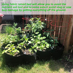 CJGQ Fabric Raised Garden Beds Outdoor, 2X2 Ft 4 Grids Plant Grow Bags,Vegetables Planter Raised Bed for Growing Potatoes Flowers, Square Plant Growing Container Bags for Outdoor Indoor