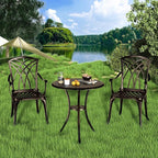 Patio Bistro Set 3 Piece, Cast Aluminum Bistro Set - Image 8