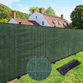 UPGRADE Privacy Fence Screen 5'x20' Dark Green Outdoor 90% Visibility Blockage 170 GSM Mesh Shade Cover Panels for Backyard,Balcony,Home Decoration with Zip Ties,Customized Avaliable