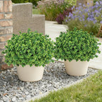 Artificial Fake Outdoor Plants for Spring Summer Decoration, 12 Bundles Fake Plastic Roses UV Resistant Look Real Faux Plants for Planter Outside Front Door Porch Patio Balcony Garden Indoor Yard Urn