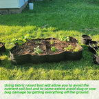 CJGQ Fabric Raised Garden Bed, 128 Gallon 8 Grids Plant Grow Bags, 3x6FT Planter Raised Beds for Growing Vegetables Potatoes Flowers, Rectangle Planting Container for Outdoor Gardening