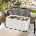 100 Gallon Plus Resin Deck Box, Waterproof Outdoor Storage Box - Image 9