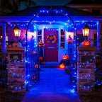 String Lights, 600 LED Blue Outdoor Waterproof 168 ft