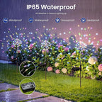 Solar Lights Outdoor, 120LED 6pack Fairy Garden Lights Decor for Outside Fireworks Lights Solar Powered for Yard, Patio, Pathway, Walkway, Balcony,Multicolor