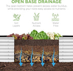 Best Choice Products 8x2x2ft Raised Outdoor Metal Garden Bed, Deep Root Box Planter for Vegetables, Flowers, Herbs, 240 Gallon Capacity, 100% Non Toxic Materials - White