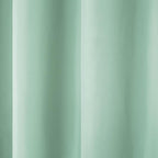 TOWN & COUNTRY BASICS Cabana Solid Heavyweight Indoor Outdoor Curtains, Light Filtering Opacity with Grommet Top, Water Repellent, 2-Pack Set, 54"x108", Seafoam