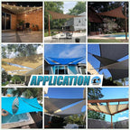 Amgo Custom Size 16' x 18' x 24.1' White Right Triangle Sun Shade Sail UPF50+ AGTAPRT12, Order to Make Canopy Awning, 95% UV Blockage, Water & Air Permeable, Commercial Standard (We Customize)