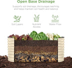 Best Choice Products 4x2x2ft Outdoor Metal Raised Garden Bed, Oval Deep Root Planter Box for Vegetables, Flowers, Herbs, and Succulents w/ 101 Gallon Capacity, Rubber Edge Guard - Beige