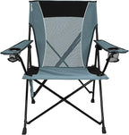 Kijaro Portable Camping Chairs - Enjoy the Outdoors with a Versatile Folding Sports Chair for Outdoor & Lawn - Dual Lock Feature Locks Position – Hallet Peak Gray