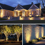 All-in-One Outdoor Low Voltage Landscape Lighting Kit, LED Landscape Spot Lights with 60W Transformer and 65FT Wire, Waterproof Outside Spotlights for Yard, Garden, Tree, Pathway, House, 3000K, 8 Pack