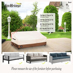 JinHrtoyi 3-Seater Outdoor Couch Cover, 93Wx40Dx35H inches Outdoor Furniture - Image 6