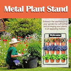 Sunnyglade 3-Tier Metal Plant Stand Rack Multiple Flower Pot Holder Shelf Ladder Plant Display Shelf With 12 Pots For Indoor Outdoor Patio Garden Corner Balcony Deck