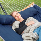 SUNCREAT Hammocks Hanging Tree Hammock for Outdoor, Large Replacement Hammock for Stand, Navy Blue