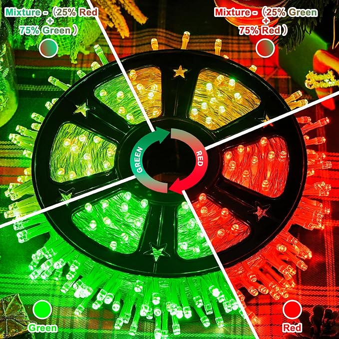 String Lights 168 ft Outdoor Color Changing LED with Remote and Reel