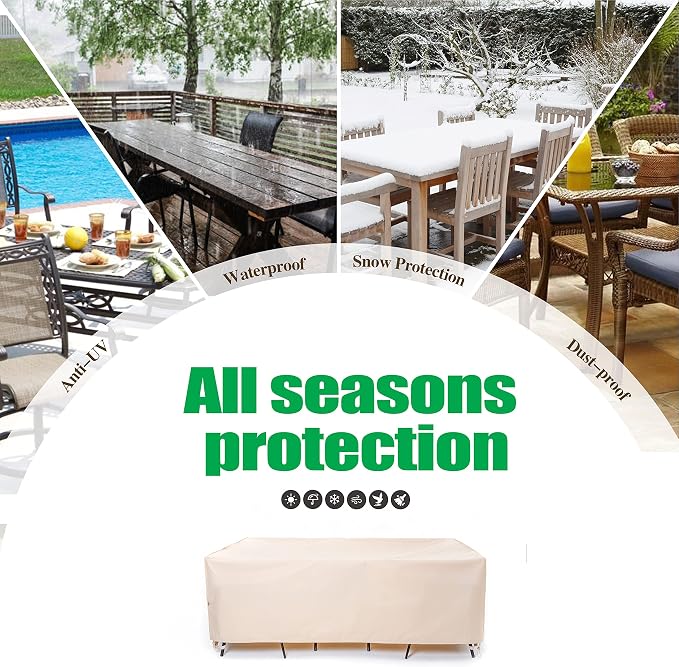 F&J Outdoors Waterproof Anti-UV Heavy Duty Rip-stop Fabric Extra Large Patio - Image 8