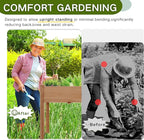 34x18x30in Wooden Raised Garden Bed with Legs,Elevated Reinforced Planter Box with Bed Liner for Backyard/Patio/Gardener,150lb Capacity - Acorn Brown