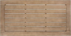 SAFAVIEH Couture Outdoor Patio Furniture Collection – Santa Cruz Coffee Table, Natural Eucalyptus Wood Slatted Top, Modern Outdoor Accent Table (CPT1016A)