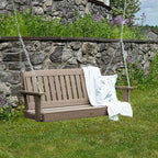 Highwood Lehigh Porch Swing, 4 Feet, Woodland Brown