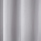 TOWN & COUNTRY BASICS Heavyweight Grommet Curtain, Cloud Grey | Light Filtering | Indoor Outdoor | Water Repellent | 54"x84", Pack of 12